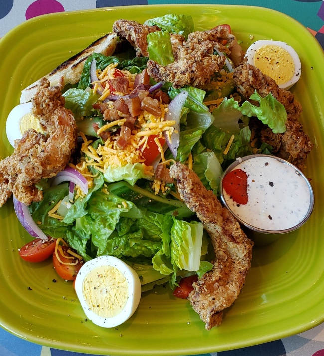 fried chicken salad