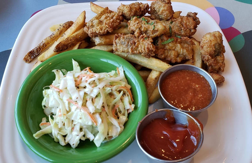 fried oyster plate