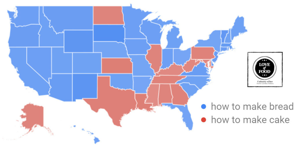 data map baking united states during quarantine 2020