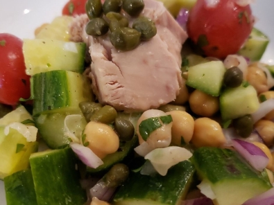 chick Pea salad w Tuna