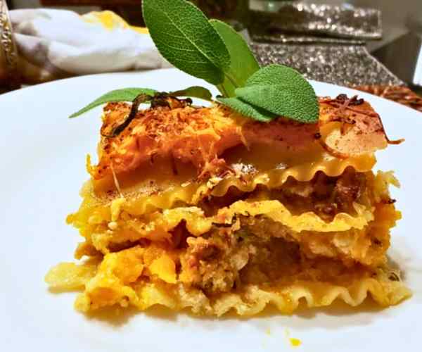 Butternut Squash Lasagna w Sage Brown Butter Sauce