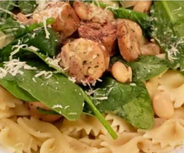 Chicken Sausage Bow Tie Pasta