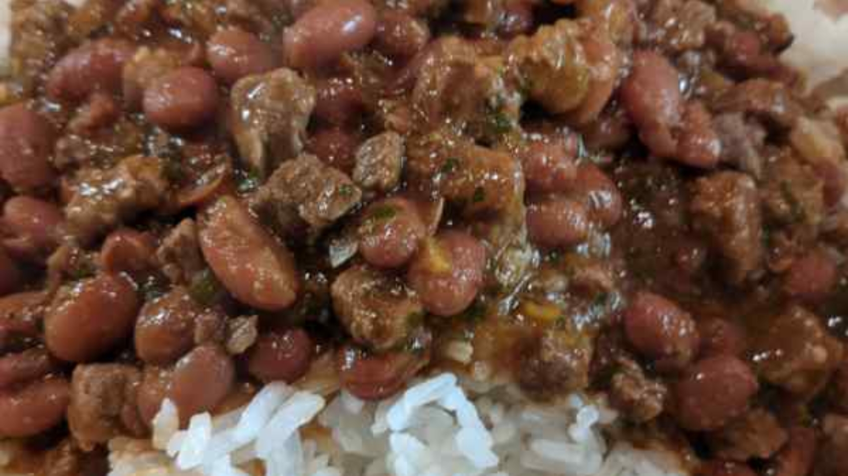 Puerto rican rice and beans w steak opt