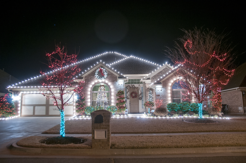 decorated home for christmas