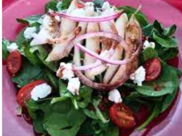 Spinach Salad w Pear and Bacon opt