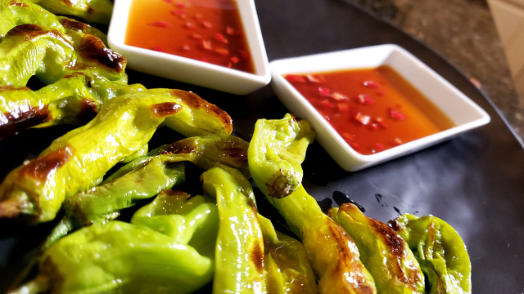 Blistered Shishito Peppers W Chili Lime Sauce Recipe